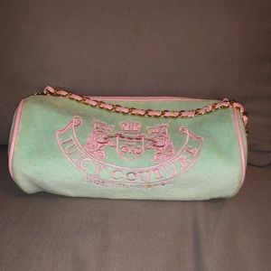 Purse, chain strap, velvet